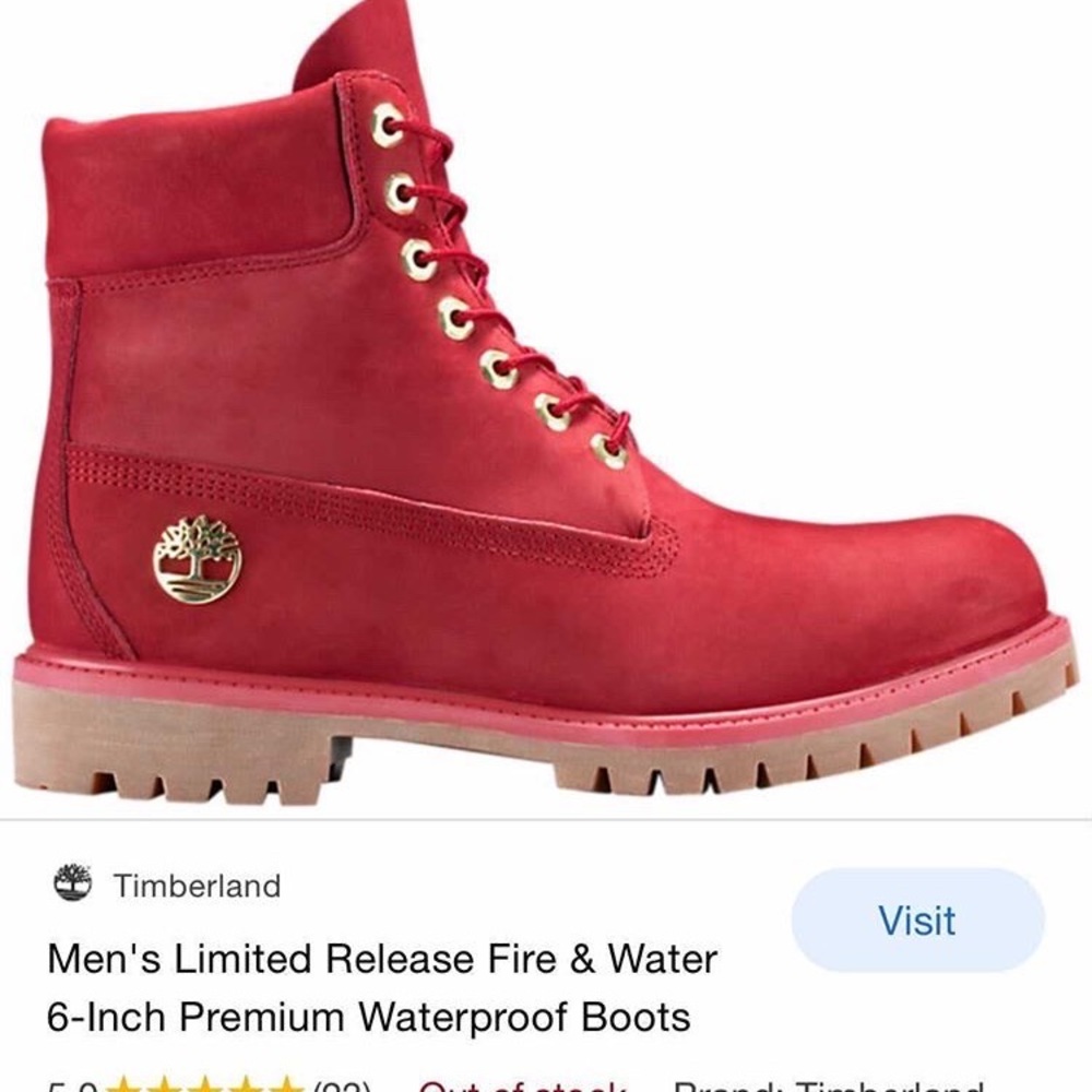 Limited edition fire and Water Timbs